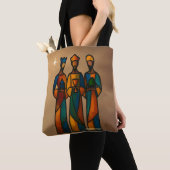 Abstrakte Drei Weisen Tasche (Von Nahem)