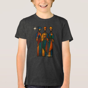 Abstrakte Drei Weisen Tri-Blend Shirt