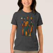 Abstrakte Drei Weisen Tri-Blend Shirt (Vorderseite)