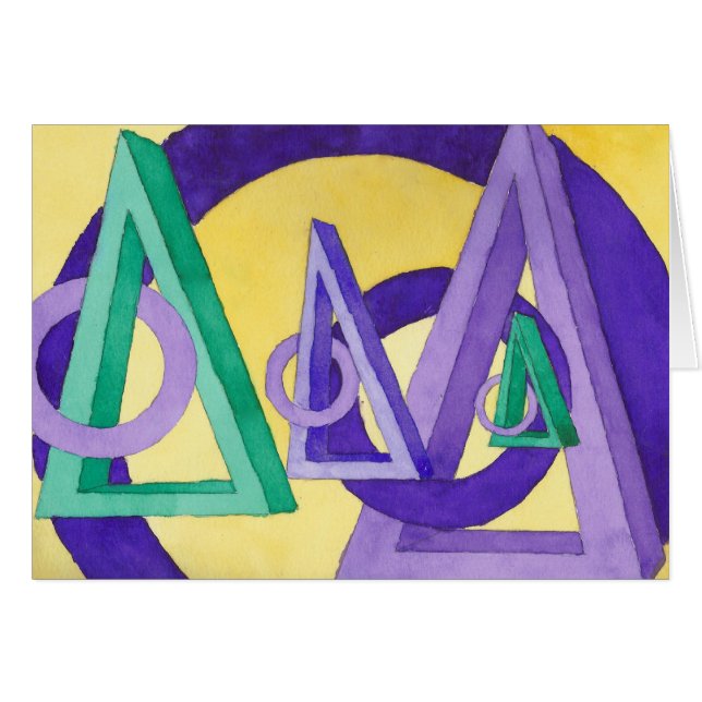 Abstrakte Dreiecke (Vorderseite (Horizontal))