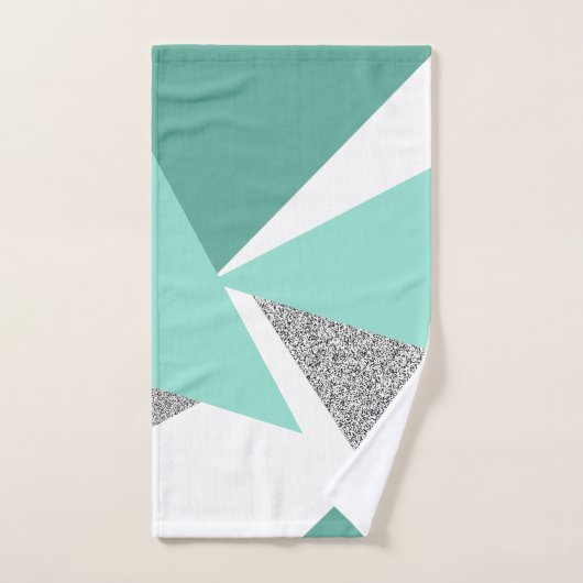 Abstrakte Dreiecke Badhandtuch Set (Handtuch)