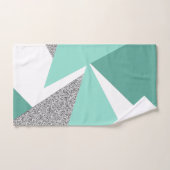 Abstrakte Dreiecke Badhandtuch Set (Handtuch)