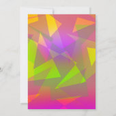 Abstrakte Dreiecke Einladung (Rückseite)
