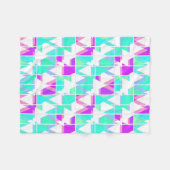 Abstrakte Dreiecke formen geometrische Druckmuster Fleecedecke (Vorderseite (Horizontal))