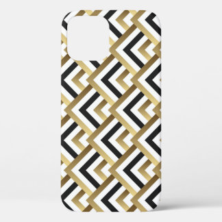 Abstrakte Dreiecke: Gold Black Seamless Case-Mate iPhone Hülle