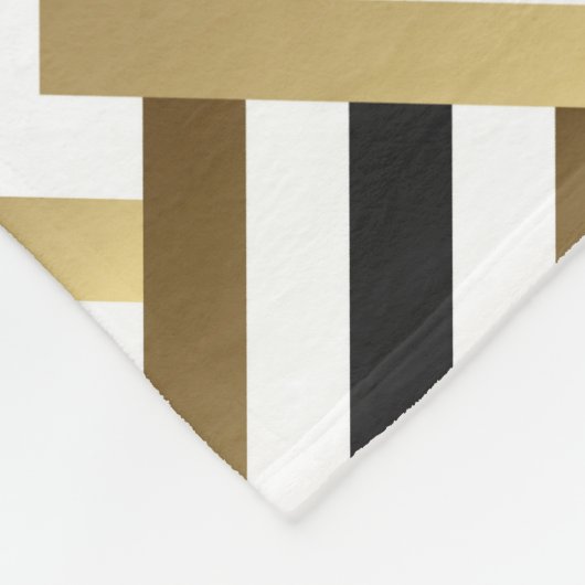 Abstrakte Dreiecke: Gold Black Seamless Fleecedecke (Ecke)