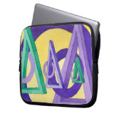 Abstrakte Dreiecke Laptopschutzhülle (Vorderseite Links)