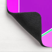 Abstrakte Dreiecke lila und grün Mousepad (Ecke)