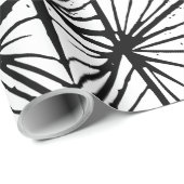 Abstrakte Dreiecke Lino Geschenkpapier (Rolleneckpunkt)