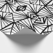 Abstrakte Dreiecke Lino Geschenkpapier (Ecke)