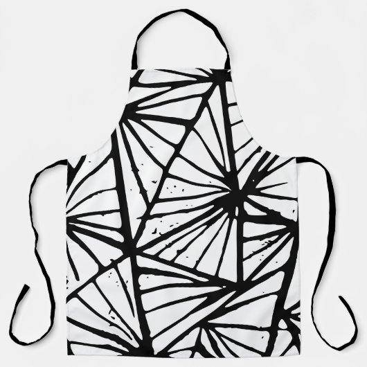 Abstrakte Dreiecke Lino Print All-over Print-Schür Schürze (Vorderseite)