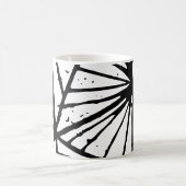 Abstrakte Dreiecke Lino Print Tasse (Mittel)