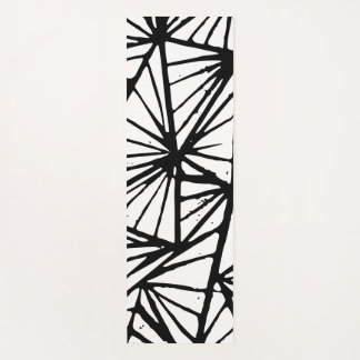 Abstrakte Dreiecke Lino Print Yoga Mat Yogamatte