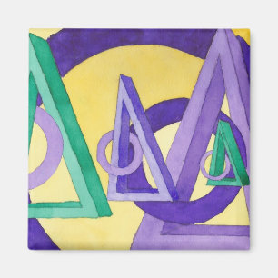 Abstrakte Dreiecke Magnet