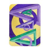 Abstrakte Dreiecke Magnet (Vertikal)