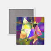 Abstrakte Dreiecke Magnet (Vorderseite/Rückseite)