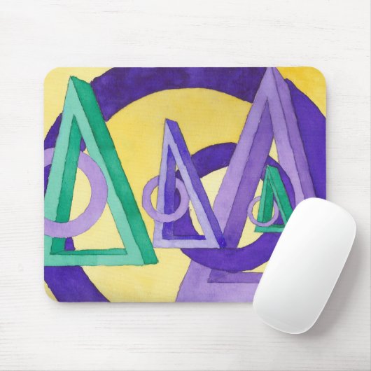 Abstrakte Dreiecke Mousepad (Mit Mouse)
