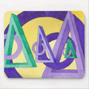 Abstrakte Dreiecke Mousepad