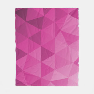 Abstrakte Dreiecke Nahtloses Muster - Rosa Version Fleecedecke