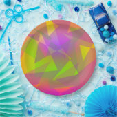 Abstrakte Dreiecke Pappteller (Party)