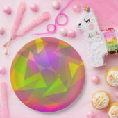 Abstrakte Dreiecke Pappteller (Party)