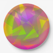 Abstrakte Dreiecke Pappteller (Vorderseite)