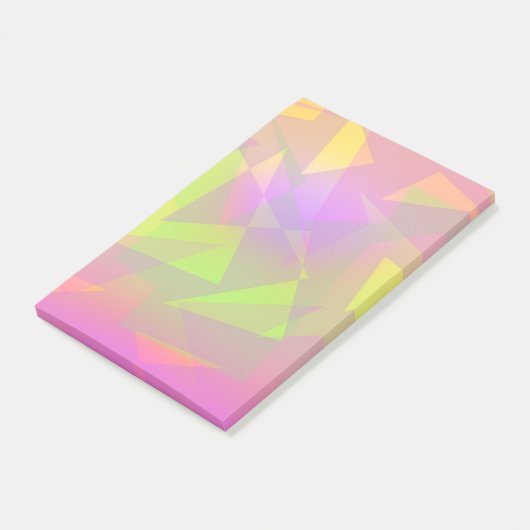 Abstrakte Dreiecke Post-it Klebezettel (angewinkelt)