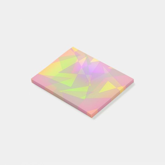 Abstrakte Dreiecke Post-it Klebezettel (angewinkelt)