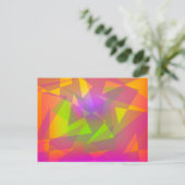 Abstrakte Dreiecke Postkarte (Stehend Vorderseite)