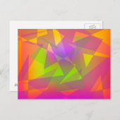 Abstrakte Dreiecke Postkarte (Vorne/Hinten)