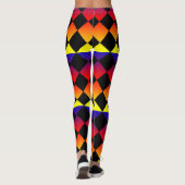 Abstrakte Dreiecke, Regenbogenfarben Damen Legging Leggings (Rückseite)