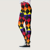 Abstrakte Dreiecke, Regenbogenfarben Damen Legging Leggings (Links)