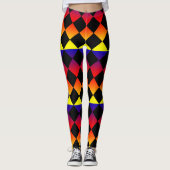 Abstrakte Dreiecke, Regenbogenfarben Damen Legging Leggings (Vorderseite)