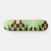 Abstrakte Dreiecke-Skateboard Skateboard (Horizontal)