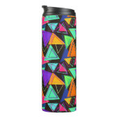 Abstrakte Dreiecke Thermosbecher (Nach rechts gedreht)