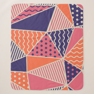 Abstrakte Dreiecke: Vintage geometrischer Hintergr Sherpadecke