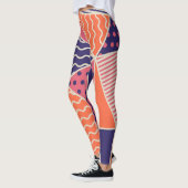 Abstrakte Dreiecke: Vintager geometrischer Hinterg Leggings (Links)