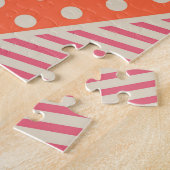 Abstrakte Dreiecke: Vintager geometrischer Hinterg Puzzle (Seite)