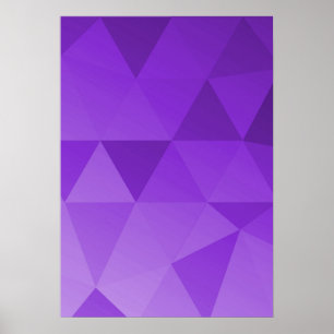 Abstrakte Dreiecks-Kunst - Rottöne Poster