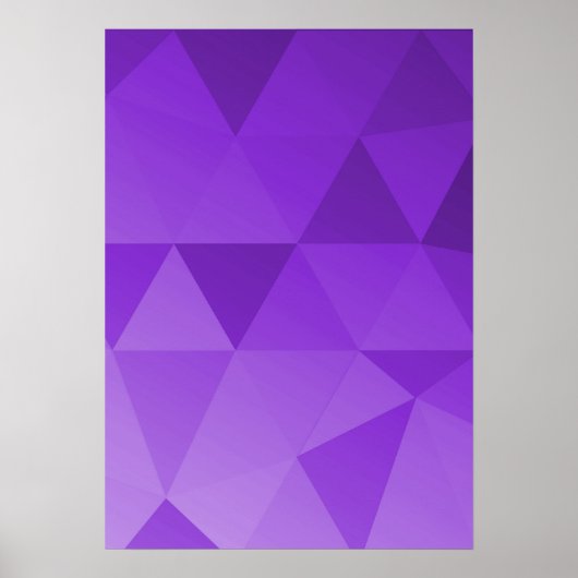 Abstrakte Dreiecks-Kunst - Rottöne Poster (Vorne)