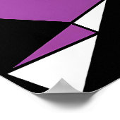 Abstrakte Dreiecks-Maskerade Poster (Ecke)
