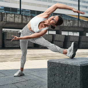 Abstrakte Dreieckslinien Capri Leggings