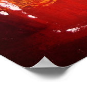 Abstrakte Druckausdruckspulpster, rot Poster (Ecke)