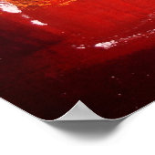 Abstrakte Druckausdruckspulpster, rot Poster (Ecke)