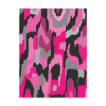 Abstrakte Druckfarben in Rosa und Schwarz