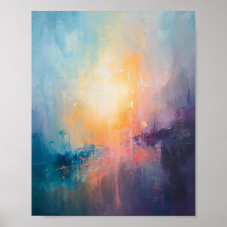 Abstrakte Druckvorlage für geometrische Kunstwerke Poster