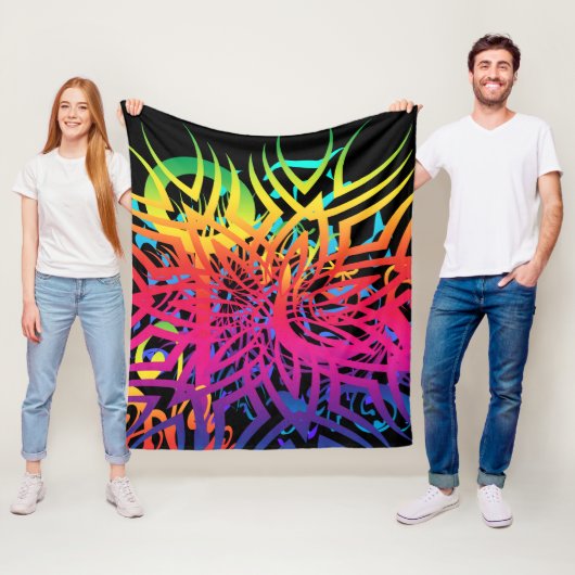 Abstrakte Dschungel-Fleece-Decke Fleecedecke (Beispiel)
