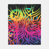 Abstrakte Dschungel-Fleece-Decke Fleecedecke (Vorderseite)