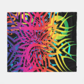 Abstrakte Dschungel-Fleece-Decke Fleecedecke (Vorderseite (Horizontal))