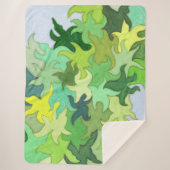 Abstrakte Dschungeldecke Sherpadecke (Vorderseite)